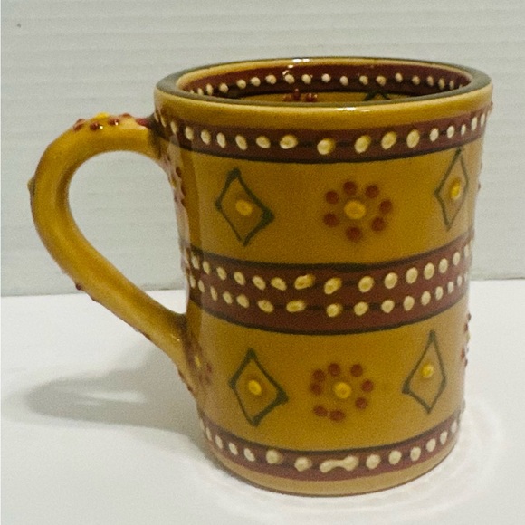 Authentic Mexican Mug Pottery Hand-made Hand-painted - Picture 5 of 6